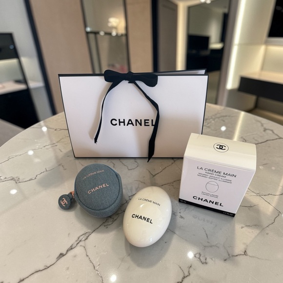 CHANEL Other - CHANEL La Crème Main with Denim pouch-Limited & Chanel gift Box